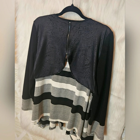 Artex Rare Zip-Cape-Back Knit Open-Front Cardigan - Picture 6 of 7